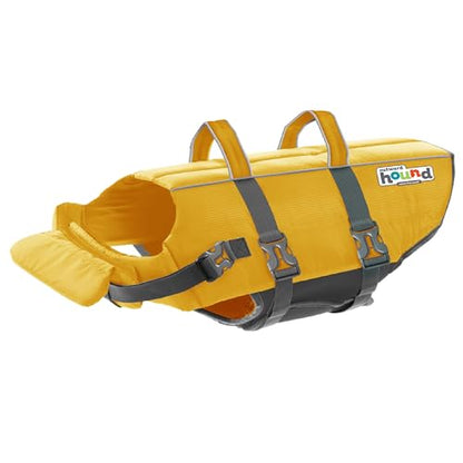 Outward Hound Granby Splash Yellow Dog Life Jacket, Medium - color: Yellow, size: Medium (Chest Girth: 21"-27")