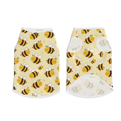SWEET TANG Dog Shirts Cooling Quick Dry Summer Dog Clothes for Medium Large Dogs, Lightweight Breathable Cooling T-Shirt Cute Bee Pattern, 3X-Large - color: Pattern (224), size: 3X-Large