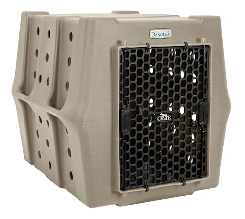 Dakota 283 Crate - Canine Rough and Tough Economy Kennel (Sandstone, Intermediate) - color: Sandstone, size: Medium