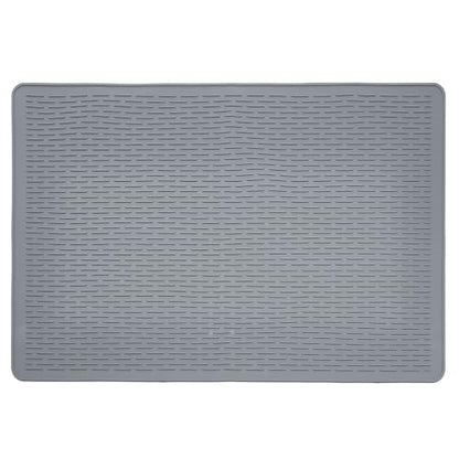 Large Cat Litter Mat 39x27 Inch, XL Waterproof Cat Mat for Litter Box with Raised Edges & Textured Surface, Washable Rubber Cat Litter Catcher Mat for Multiple Cats, Easy to Clean, Gray - style: Grey-39"x27"