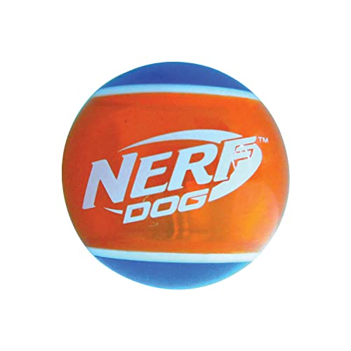 Nerf Dog Rubber Tennis Ball Squeak Toy, Durable, Water-Resistant, 2.5in, 2 Pack