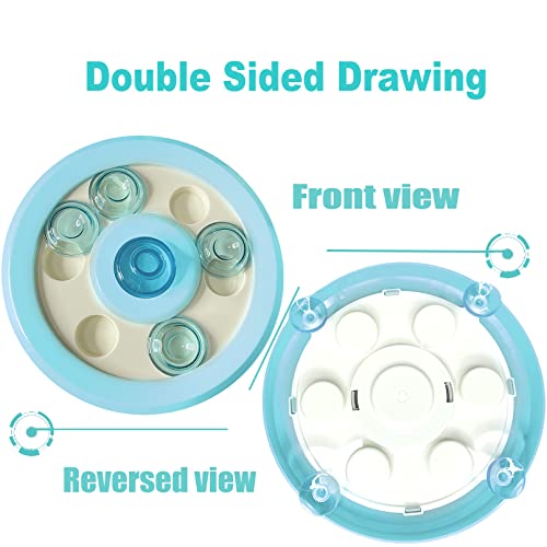 kathson Bunny Enrichment Toys Rabbit Foraging Toy Small Animal Treat Dispenser Hamster Puzzle Feeder Guinea Pig Interactive Toys Mental Stimulation for Ferret Chinchila Cat Dog - color: Blue
