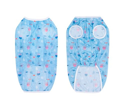 HDKUW Pet Clothes,Dog Summer T-Shirt Cool Breathable Sunscreen Dog Vest Clothes Outfit Costume for Medium Large Dogs Blue Jellyfish XL - color: Blue Jellyfish, size: XL