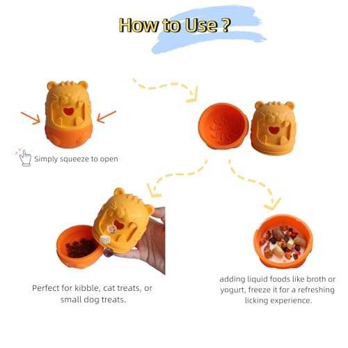 Cat Cognitive Treat Dispensing Dog Enrichment Toy Snuffle Ball,Multi-Functional Puzzle Design,Snuffle Mat & Interactive for Pet Mental Stimulation,Smart (Orange) - color: Orange
