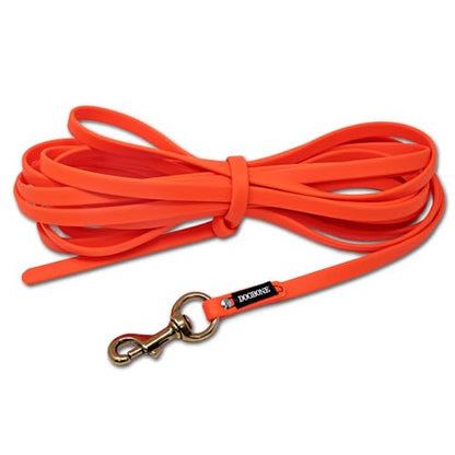 RigidBuilt Tracking Leash & Long Check Cord | 30 Feet | Waterproof Standard Dog Leash | Heavy Duty & Easy to Clean Hunting Dog Accessories - size: Large (Over 40 lbs)
