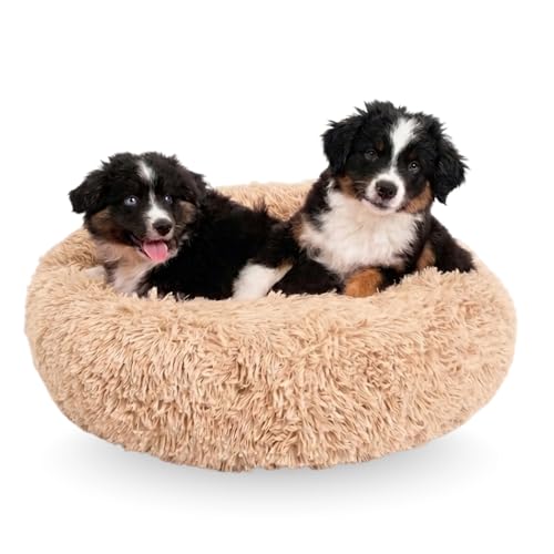 Active Pets Large Dog Bed, Calming Orthopedic Pet Bedding for Anxiety Relief, Joint Support & Comfort, Washable Dog Furniture, M 45lbs, Beige - color: Beige, size: Medium 30"