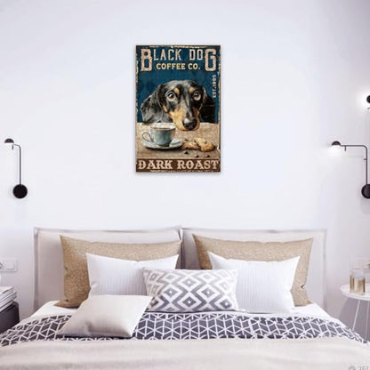 300 Pieces Jigsaw Puzzles for Adults, Black Dog Coffee Co. Dark Roast Dachshund Art Puzzle, Stress Relief Concentration Training Brain Teaser Puzzle 15.7x11 Inch - color: Wooden Puzzle4, size: 300 Piece pcs