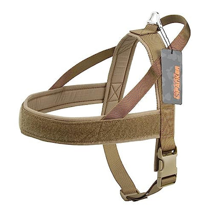 EXCELLENT ELITE SPANKER No Pull Dog Harness Padded Military Patrol Vest Adjustable Nylon Small Service Walking Dog Harness with Handle for Training Running(COB-XS) - color: COB, size: XS-(Chest 13.5-19.5")