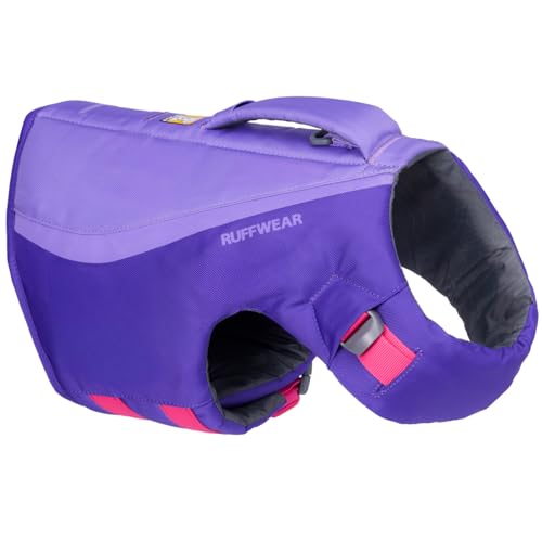 Ruffwear, Float Coat Dog Life Jacket, Premium Buoyancy Swim Vest with Lift Handle, Secure Fit & Reflective Trim, Adjustable Flotation for Swimming, Boating, & Outdoor Adventures, Purple Lily, Small - color: Purple Lily, size: Small