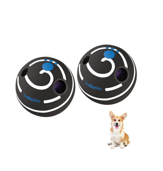 Wobble Giggle Ball for Dogs Durable Interactive Dog Toys for Small Medium Large Dogs (Black/White, XXL/5.51 inch) - color: Black/white, size: XXL/5.51 inch