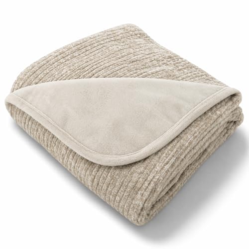 Waterproof Dog Blanket for Cats & Dogs, Washable Couch Cover, Reversible Furniture Protector Blanket, Large Soft Sherpa Fleece, Couch Protector, Pet Throw Blankets, 60" x 70" - color: Simpson - Taupe, size: 60 x 70 x .5