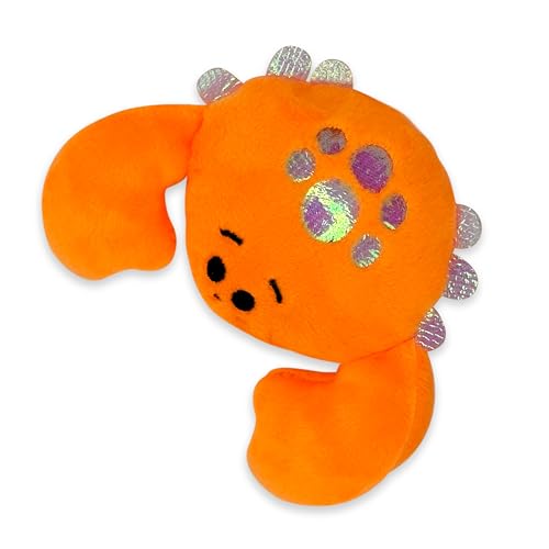 Pounce & Purr® Plush Cat Toys, Catnip & Silvervine Infused, Shiny Iridescent Accents, Interactive Play Toys for Cats & Kittens (Crab) - color: Crab