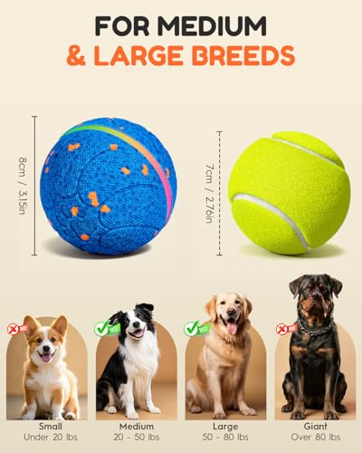 osou Smart Interactive Dog Toys, Automatic Moving Rolling Bouncing Dog Ball for Medium & Large Dog Breeds, E-TPU Durable & Waterproof, with Irregular Motion to Encourage Active Play - color: Blue