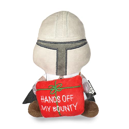 STAR WARS The Mandalorian Holiday Dog Toy | Hands Off My Bounty Mandalorian Squeaky Dog Toy Chew Toy | Plush Toy for Dogs | Small Dog Toy, 6 Inch, (FF19323) - color: Mandalorian Bounty, size: 6 Inch