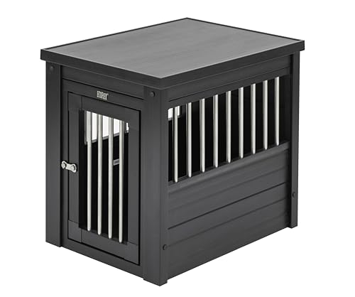 New Age Pet ecoFlex Pet Crate/End Table, Espresso, Small - color: Black, size: 23.8"L x 18.2"W x 22.2"H
