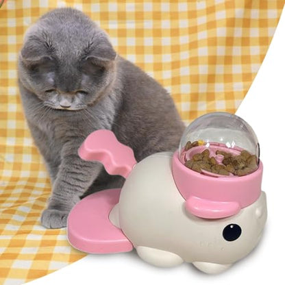 Dog Treat Dispenser | Dog Treat Toys Food Dispenser,Pet Supplies Food Puzzle Interactive Games,Slow Feeder for Puppy Cat Boredom Chewing Training,Keep Them Busy - color: Pink