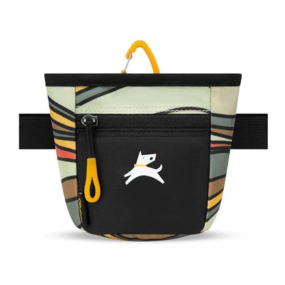 OllyDog Goodie Treat Bag, Dog Treat Pouch, Waist Belt Clip for Hands-Free Training, Magnetic Closure, Dog Training and Behavior Aids, Three Ways to Wear (Ventura '73) - color: Ventura '73