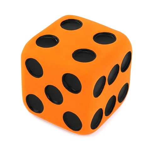 CHIWAVA 4 Pack 1.7" Squeaky Latex Dog Toys Dice Puppy Fetch Interactive Play for Small Dogs