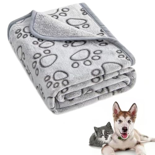 Soft Cozy Fleece Pet Blanket, Warm Comfortable Blanket for Small, Medium, Large Dogs & Small Pets, Animalthemed Decor, L - color: L