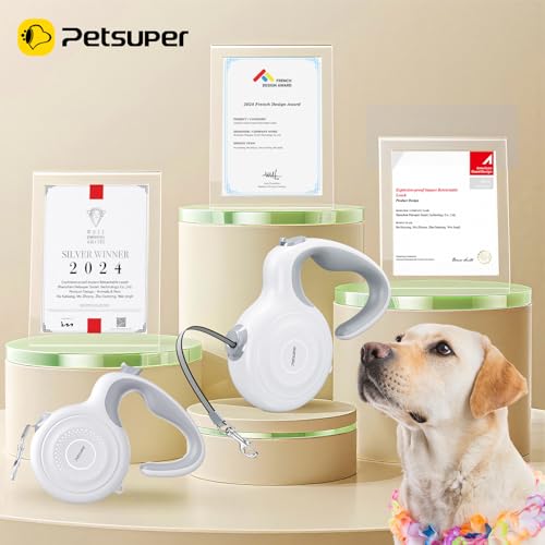 10Ft Auto-Brake Retractable Dog Leash for Small Medium Dogs Light Weight 360° Tangle-Free Strong Nylon Tape and Ergonomic Anti-Slip Soft Handle One-Handed Brake - size: 10 Ft Auto-Brake Retractable Dog Leash