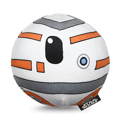STAR WARS for Pets BB-8 Plush Squeaky Ball for Dogs| Toy for Dogs | Soft Fabric Squeaky Ball Dog Toys, Dog Chew Toys, Gifts for Fans, 4 Inch (FF19189) - size: 4 Inch