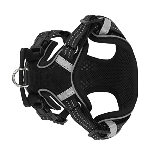 ZJchao Ergonomic Reflective Dog Harness with Breathable Mesh & Cushioned Straps for Small to Large Breeds – Secure, Comfortable Walks