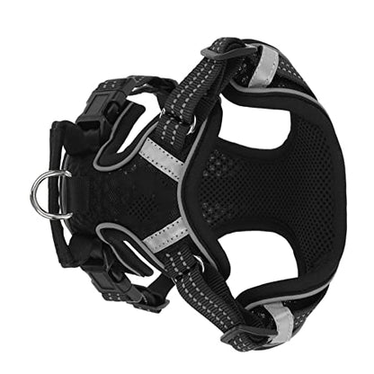 ZJchao Ergonomic Reflective Dog Harness with Breathable Mesh & Cushioned Straps for Small to Large Breeds – Secure, Comfortable Walks