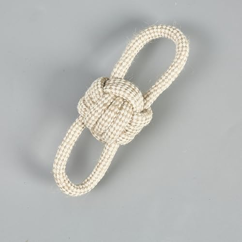 Pet Rope Toys (Small Grayish-White Rope 4pcs) - size: Small Grayish-white rope 4pcs