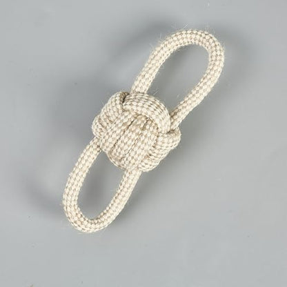 Pet Rope Toys (Small Grayish-White Rope 4pcs) - size: Small Grayish-white rope 4pcs