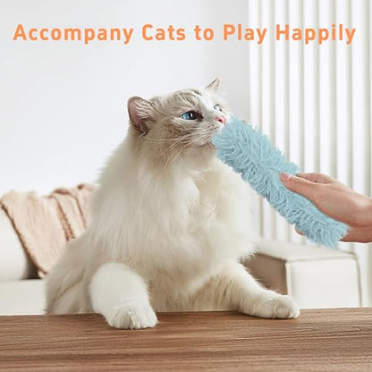 3 Pack Soft and Durable Cat Pillows, Rich Color Catnip Toys - Indoor Interactive Cat Kicker Toys for Cats (Green Set) - color: Green+Blue+Pink