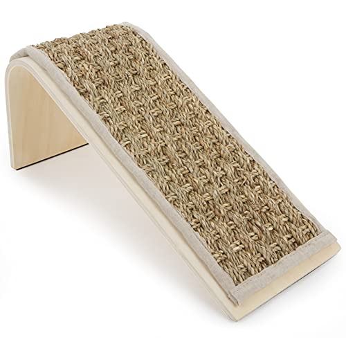 Petlinks Sea Ramp Seagrass Angled Cat Scratcher, Catnip Included - Randomly Selected Color, One Size - color: Scratch Ramp (Randomly Selected Color)