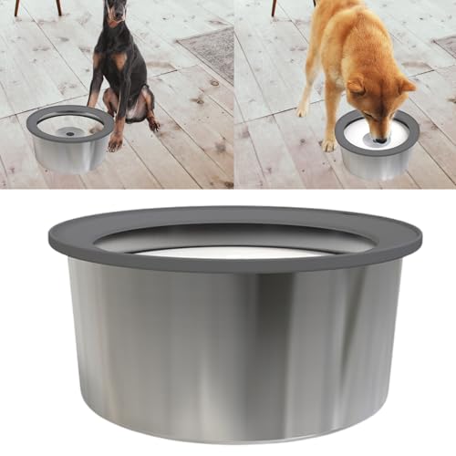Stainless Steel Dog Bowl Spill-Proof Anti-Slip Base Large Breeds 1.6L / 2L / 3L Dishwasher Safe Elevated Dog Bowls - color: 3L