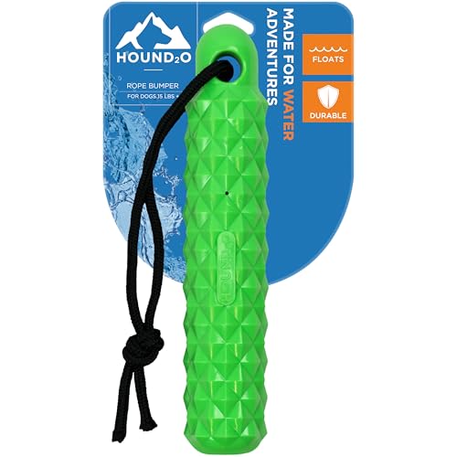 Dog Toys | Rope Bumper Floating Outdoor Toy for Dogs | Bright Green Fetch Toy - color: Green
