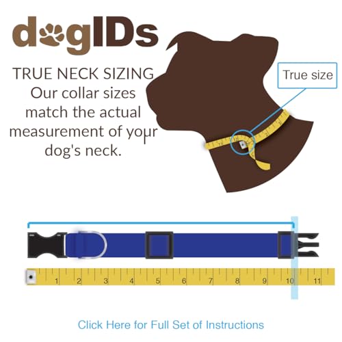 dogIDs Personalized Soft Designer Leather Dog Collar - Adjustable, Odor Resistant, Built-in Custom Laser Engraved Rivet on Name Plate - Pine Green - 1/2 in Wide x 7 in Neck - color: Pine Green, size: 1/2 in wide x 9 in (its 6-8 inch necks)