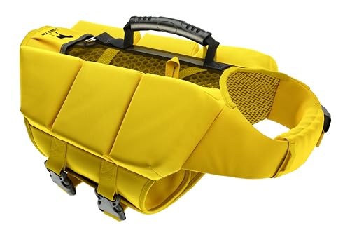 NOAH & PAW Dog Life Jacket, Human Standards Lifejacket Design, Dog Life Vest for Swimming and Boating, 3X Foam Support for Max Floating, Breathable Mesh, Salvavidas para Perros, Size M - size: M