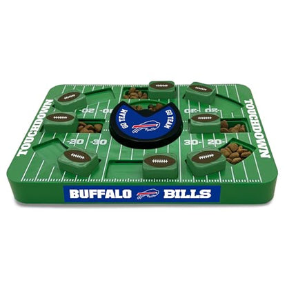 Pets First NFL Buffalo Bills Large Puzzle Toy, Dog Puzzle Treat Toy, New Large Size, Interactive Dog Treat Toy, Dog Slow Feeding Toy - color: BUFFALO BILLS, size: Large
