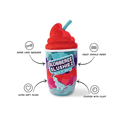 Fringe Studio Plush Dog Toy, SLOBBEREE SLUSHIEZ, Wagsdale Dog Toy Collection (289737) - color: Slushie