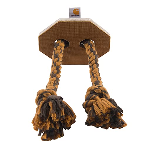 Carhartt Pet Training Tools, Rugged Dog Tool for Tug and Fetch, Firm Duck Hex Dog Pull (Carhartt Brown) - style: Firm Duck Hex Dog Pull