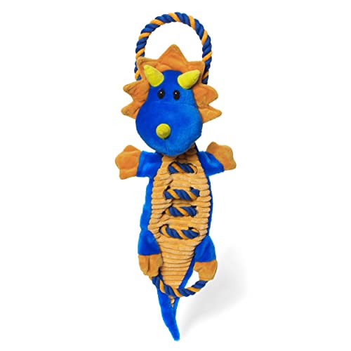 Outward Hound Ropiez Dragon Interactive Plush Squeaky Dog Tug Toy - color: Ropiez Dragon