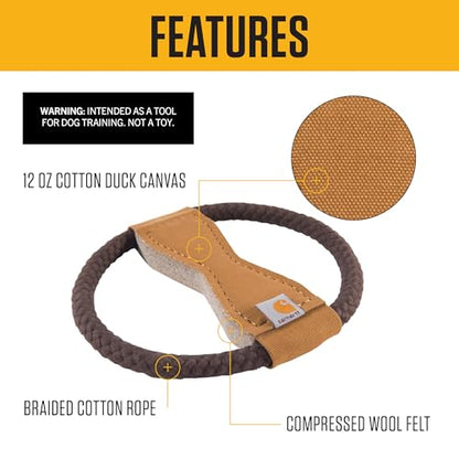 Carhartt Pet Training Tools, Rugged Dog Tool for Tug, Fetch and Play, Firm Duck Wheel Dog Pull (Carhartt Brown) - color: Firm Duck Wheel Dog Pull (Carhartt Brown)