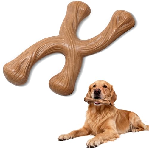 Indestructible Dog Toys for Aggressive Chewers, Durable Long-Lasting Dog Chew Toys for Medium & Large Breed 25-80 lbs, Tough Wood Chewing Sticks for Teeth Cleaning, Stress & Boredom Relief - color: X
