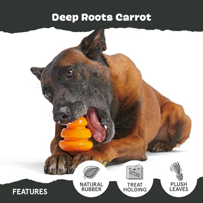 Barkbox Super Chewer Tough Dog Chew Toys for Aggressive Chewers, Treat Dispensing (Carrot - Small) - color: Deep Roots Carrot - Small, size: Small Dog
