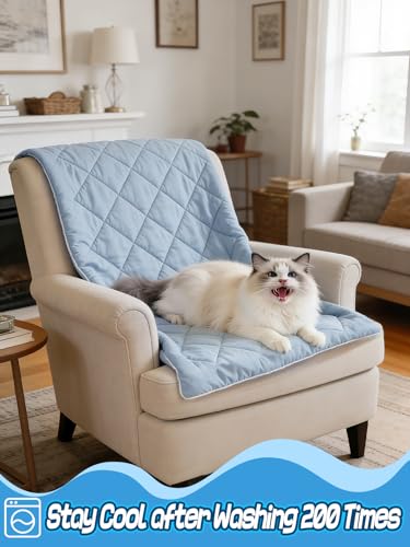 29x40in Cooling Blanket for Dogs - Machine Washable Soft Blanket with Q-MAX>0.4, Fits Small Medium Dogs Cats, Summer Cooling Mat for Dog Kennel Car Seat Indoor Furniture Couch Sofa Protector - size: 29x40in