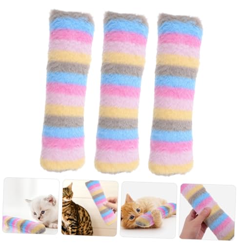 ORFOFE 3pcs Catnip Plush Pillow Shape Kitten Teething Interactive Indoor Catnip for Cats