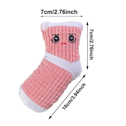 Chew Toys for Dogs, Soft Stuffed Cute Heavy Duty Dog Toy,Indestructible Plush Interactive Dog Toys for Aggressive Chewers for Teething Playing Small Medium Breeds Anxiety Relief Puppy (Sock Coffee) - color: Sock Coffee