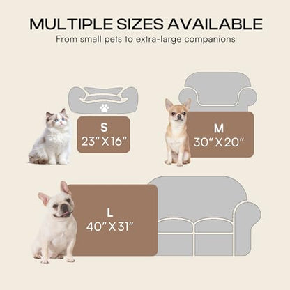 Luciphia 1 Pack 3 Blankets Fluffy Premium Fleece Pet Blanket Flannel Paw Printed Throw for Dog Cat
