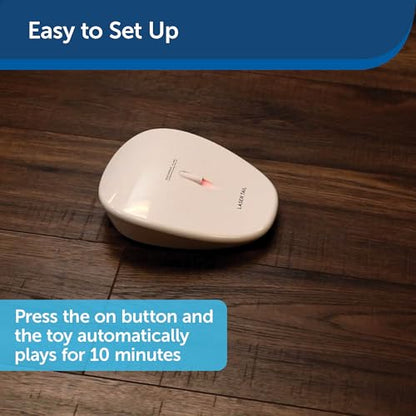 PetSafe Laser Tail - Automatic Cat Laser Toy - Interactive - Relieves Anxiety - Moves Around Floor to Create Random Laser Patterns - Hands-Free Play - Auto Shutoff Prevents Overstimulation - style: Laser Tail