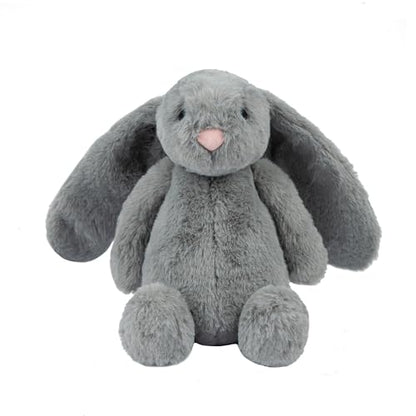 Best Pet Supplies Interactive Squeaky Dog Chew Toy, Ideal Dog Toys for Chewers, Small, Medium & Large Dogs, and Fetch Lovers - Bunny (Gray), Large - color: Bunny (Gray), size: Large