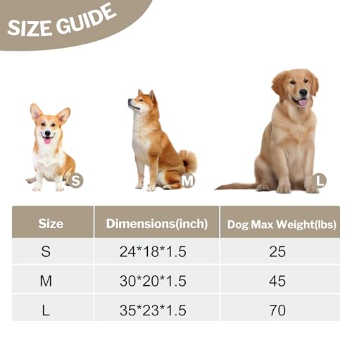 Dog Bed Crate Mat, Soft Durable Washable Anti-Slip Kennel Pad for Dogs & Cats, Reversible (Light Gray, S(24"*18"*1.5")) - color: Light Gray, size: S(24"*18"*1.5")