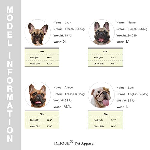 iChoue French Bulldog Vest Harness Adjustable No Pull Soft Padded with Locked Buckle for Frenchie Pug English Boston Terrier Dogs, Yellow, Small - color: A Vest Harness Yellow, size: Small ( 5 - 25 lbs )